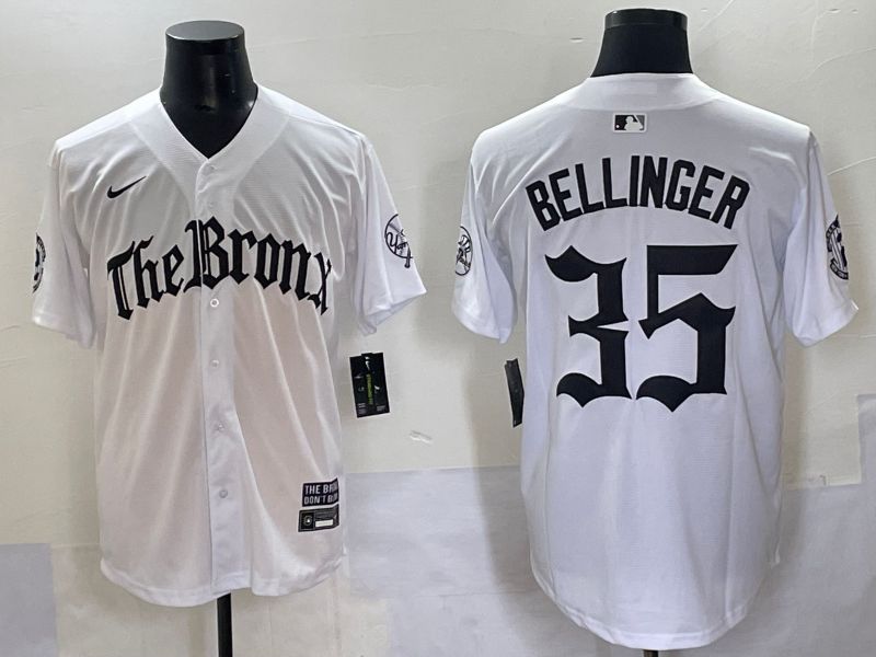 Men 2025 New York Yankees #35 Bellinger White Five generations Joint Name Nike MLB Jersey style 1->new york yankees->MLB Jersey